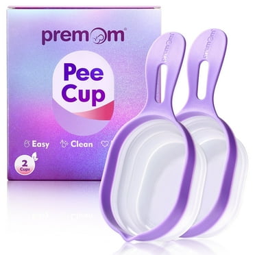Premom 2 Pack Collapsible Urine Cups for Ovulation & Pregnancy Tests