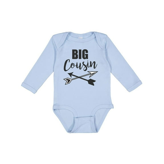 Inktastic Big Cousin with Arrows Boys or Girls Long Sleeve Baby Bodysuit