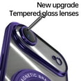 thumbnail image 5 of Magnetic Stand Case Compatible with iPhone Air, Rotatable Flexible Ring Holder Phone Cover for Men Women | Compatible with MagSafe | Shockproof & Anti-scratch | Anti-Yellowing,Darkpurple, 5 of 7