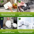 thumbnail image 6 of Yuco Dishwasher Detergent Sheets 100 Count, Eco-Friendly -Free Alternative, Effective Dishwasher Cleaning Tablets For Dishwasher Use, Food-Grade Detergent For Sparkling, 6 of 7