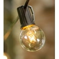 thumbnail image 3 of 2 Pcs Patio & Bistro Lights Globe String Lights 1.5 Inch E17 Bulbs 100 Foot Black Wire C9 Strand Clear, 3 of 3