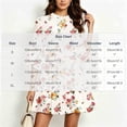 thumbnail image 3 of VBVC Women's Floral Ruffle 3/4 Sleeve Mini Dress, Ladies' Tie Waist A-Line Short Dresses, Casual Summer Tiered Dress For Women,Pink,S-XL, 3 of 5