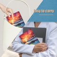 thumbnail image 6 of Spiral Journal Notebook,50 Sheets A5 College Ruled Notebook/Journal 3 Pcs for School Office Home - Beautiful Ocean Scene With Waves Crashing Against The Shore, 6 of 7
