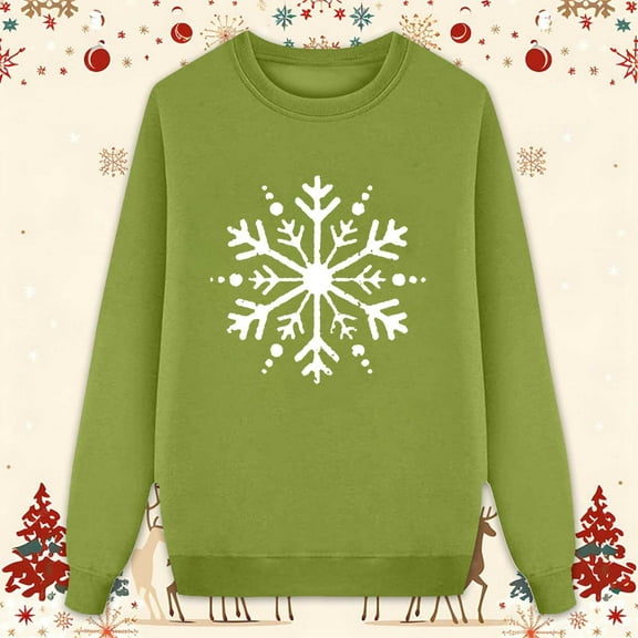 Familys Christmas Sweatshirt Holiday Christmas Pullover Sweatshirt Crewneck Funny Soft Matching Christmas Shirts for Mom Dad Kids Men 1 Green M