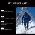 thumbnail image 6 of 2pcs 5-Tine Ice Cleats Shoe Spikes - Heavy-Duty Stainless Steel Anti-Slip Traction Devices, Secure Fit for Boots, Sneakers & Hiking Shoes, Weather-Resistant Outdoor for Snow/Ice Commuting, 2.5*5.2in, 6 of 11