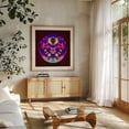 thumbnail image 4 of Frown Clown - Digital Art Psychedelic Surrealism Abstract Modern Art Geometric Pattern Pop Art Unframed Wall Art Print 24 x 24 inches, 4 of 9