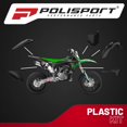 thumbnail image 5 of Polisport Motocross (MX) Replica Plastic Kit for Kawasaki KX 250F (2017-20) Dirt Bike – OEM Quality, Durable, Flexible & Perfect Fit – Black, 5 of 9