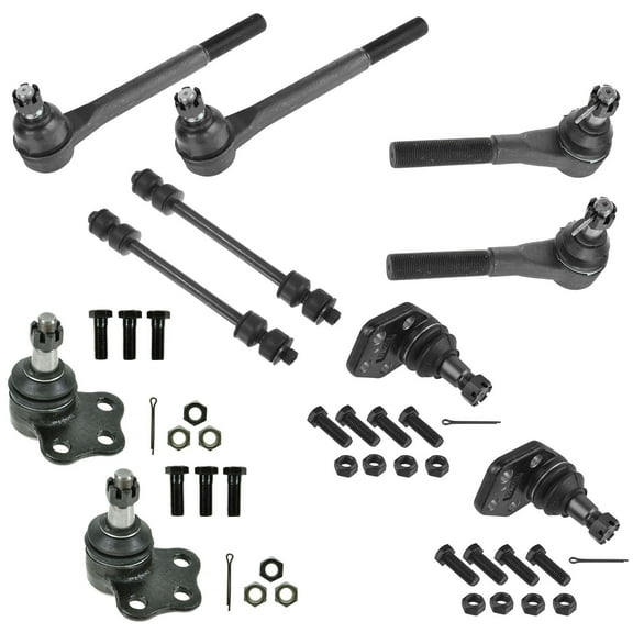 TRQ 10pc Kit Ball Joint Tie Rod End Sway Bar LH RH for 00-02 Ram 2500 3500 2WD PSA59458