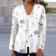 thumbnail image 1 of Puntoco Blusa tipo cárdigan con estampado cómodo e informal de manga larga para mujer Puntoco Puntoco-1, 1 of 5