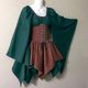 thumbnail image 2 of Trajes medievales renacentistas para mujer, vestido con corsé pirata, vestido corto irlandés tradicional con manga acampanada, 2 of 5