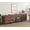 Brown, variant on Modern 4-in-1 Sideboard Buffet Cabinet, Storage Credenza with 8 Drawers, Adjustable Shelf and Tempered Glass Doors, Metal Base Coffee Bar Cabinet for Home Decor,Beige