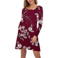 thumbnail image 3 of Vestidos casuales de manga larga con bolsillos para mujer Xemadio LRWJ1046-71, 3 of 5