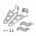 thumbnail image 1 of 2 soportes para faros de motocicleta, horquilla de carreras, 28 mm-34 mm, aptos para Honda Kawasaki (plateados), 1 of 14
