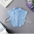 thumbnail image 4 of YooGuoGuo Striped Detachable Fake Collar Half Shirt Blouse Dickey Collar Faux False Collar Elegant for Women Girls, 4 of 6