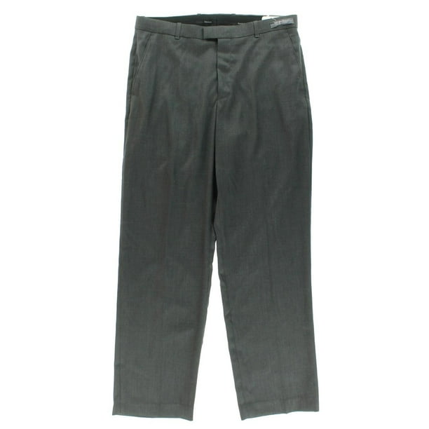 Perry Ellis Perry Ellis Mens FolioFlex Sharkskin Dress Pants