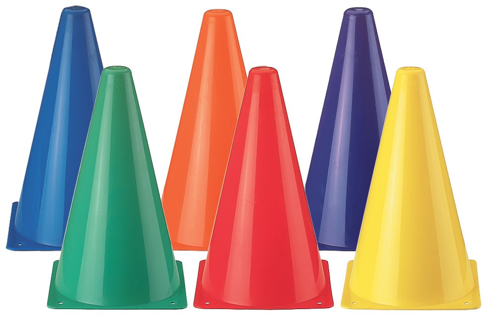 9" Set Lightweight Plastic Cones