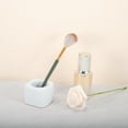 thumbnail image 6 of Unique Bargains Square Mini Ceramic Toothbrush Holder White 2.20"x2.20"x1.73" Electric Toothbrush Holder for Bathroom, 6 of 8