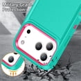 thumbnail image 6 of for iPhone 17 Pro Case, iPhone 17 Pro Phone Case with Built in Kickstand, Shockproof/Dustproof/Drop Proof Heavy Duty Military-Grade Rugged Protective Cover for iPhone 17 Pro,Green,For iPhone 17 Pro, 6 of 8