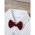thumbnail image 2 of CARETOO Boy Clothes Suits Toddler Dress Shirt Bowtie Suspender Pants Outfit Sets Formal Wedding 6-10T 95Cotton, 2 of 15