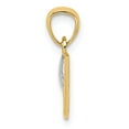 thumbnail image 2 of 14k and Rhodium Golf Pendant in 14k Yellow Gold w/ Rhodium Plating, 2 of 3