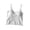 White, variant on Knit Cropped Tank Tops Women's U-Neck Ribbed Camisole Sleeveless Lettuce Hem Vest Summer Lightweight Fashion Babydoll Shirt