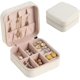 thumbnail image 1 of Caja de joyería de viaje, Mini organizador portátil, soporte de exhibición, caja de almacenamiento para anillos, pendientes, collar, regalos para niñas y mujeres JM, 1 of 5