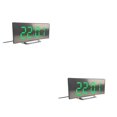 thumbnail image 1 of Cateissary Despertador LED Relojes de espejo digital Decoración del hogar Luz Hogar Oficina Type1 NO1, 1 of 6