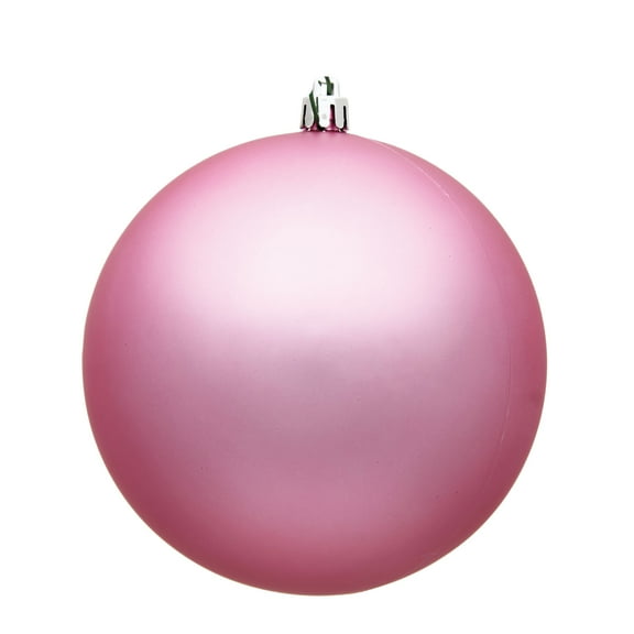 Vickerman 15.75" Pink Matte Ball Ornament UV Drilled