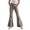 Light Gray#9527, variant on BOOMNY Girls Leopard Flared Pants Slim Fit Bell Bottom Pants for Kids Trendy High Waist Graphic Y2K Flared Leggings With Pockets