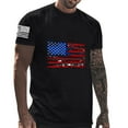 thumbnail image 2 of WREESH Fitness Wear Pullover Men's Short Sleeved T-Shirt with Patriotic Theme Round Neck Black, 2 of 4