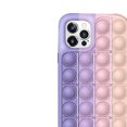 thumbnail image 4 of For iphone 12 pro pink purple rainbow color silicone apple shell squeeze toy, 4 of 5