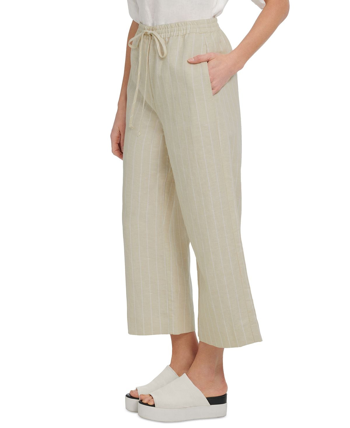 Dkny wide leg cheap cropped pants