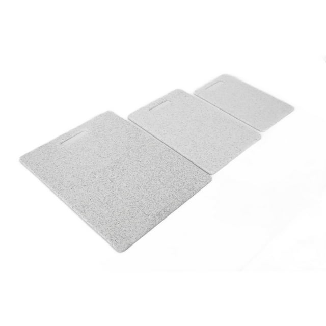 Cutting Board Kit, Double-Sided Imitation Marble Pattern Non- Chopping Board For Meat For Vegetables For Restaurant For Kitchen For Home White