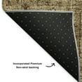 thumbnail image 3 of Addison Rugs Mayfield Washable Transitional Panel Mocha Rectangle Rug, 3' x 5', 3 of 6