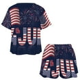 thumbnail image 3 of 4th of July Pajamas Set Womens Loungewear Sleepwear 2 Piece PJ Sets, 3 of 7