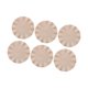 thumbnail image 5 of Manteles Individuales de 6 piezas Macarena Beige para interiores y exteriores fáciles de limpiar, 5 of 8
