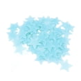 thumbnail image 1 of Pegatina de pared,Resplandor En La Oscuridad 3D Estrellas Pegatinas de Pared 100 Unids Luminoso Fluo Tomshoo Azul, 1 of 7
