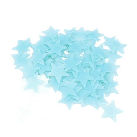 Glow In The Dark 3d Stars Wall Stickers 100pcs Luminous
