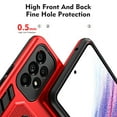 thumbnail image 4 of Allytech for Samsung Galaxy A23 5G/4G Phone Case, Drop Protection Non-Slip Fall-Proof Anti-Fingerprint Flexible Finger Ring Buckle Kickstand Rugged Heavy Duty Phone Cover for Samsung A23, Red, 4 of 7