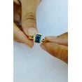 thumbnail image 3 of Blue Sapphire Ring, Solitaire Emerald Cut Silver Ring, Blue Gemstone Ring, Wedding Ring, Gift For Her , September Birthstone Ring,, 3 of 3