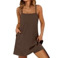 thumbnail image 1 of Vestido de tenis ANRABESS 2025, casual, holgado, marrón, XL, 1 of 7