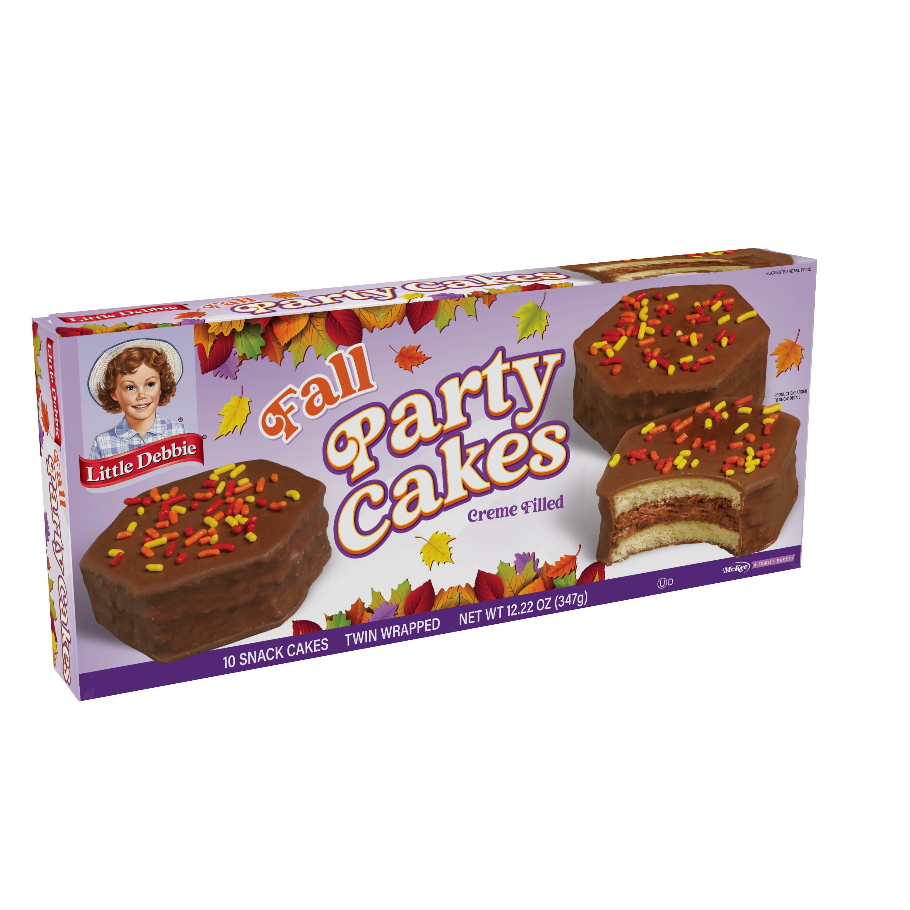 Little Debbie Fall Party Chocolate Snack Cakes, 12.22 oz (10 count)