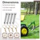 thumbnail image 4 of Pasador de enganche superior para tractor HTJYMY S07070200, 14 cm, paquete de 4, 4 of 7