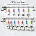 thumbnail image 3 of U-Taste 18/8 Stainless Steel Measuring Cups and Spoons Set: 12-Pcs Metal Stacking Measure Set for Baking Cooking with Strengthened Welds (Multicolor), 3 of 11