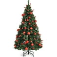thumbnail image 2 of Patiojoy 5ft Pre-lit Christmas Tree Artificial Christmas Tree Includes 150 LED Lights & 522 Branch Tips, 2 of 9