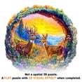 thumbnail image 2 of Puzles de madera DOCRAGI 3D Vision Deer para adultos (300 piezas), 2 of 7