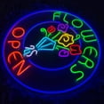 thumbnail image 4 of Handmadetneonsign Flower Open Neon Sign, Flower Shop Wall Art Decor, Flower Open Store Wall Decor, 4 of 5