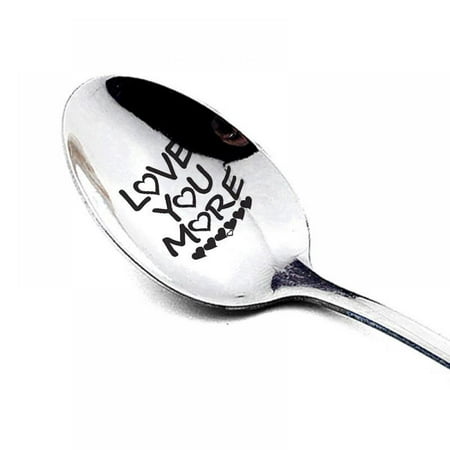

Stainless Steel Long Handle Engraved Spoon for Lovers Perfect for Birthday/ Valentine/ Wedding/ Anniversary