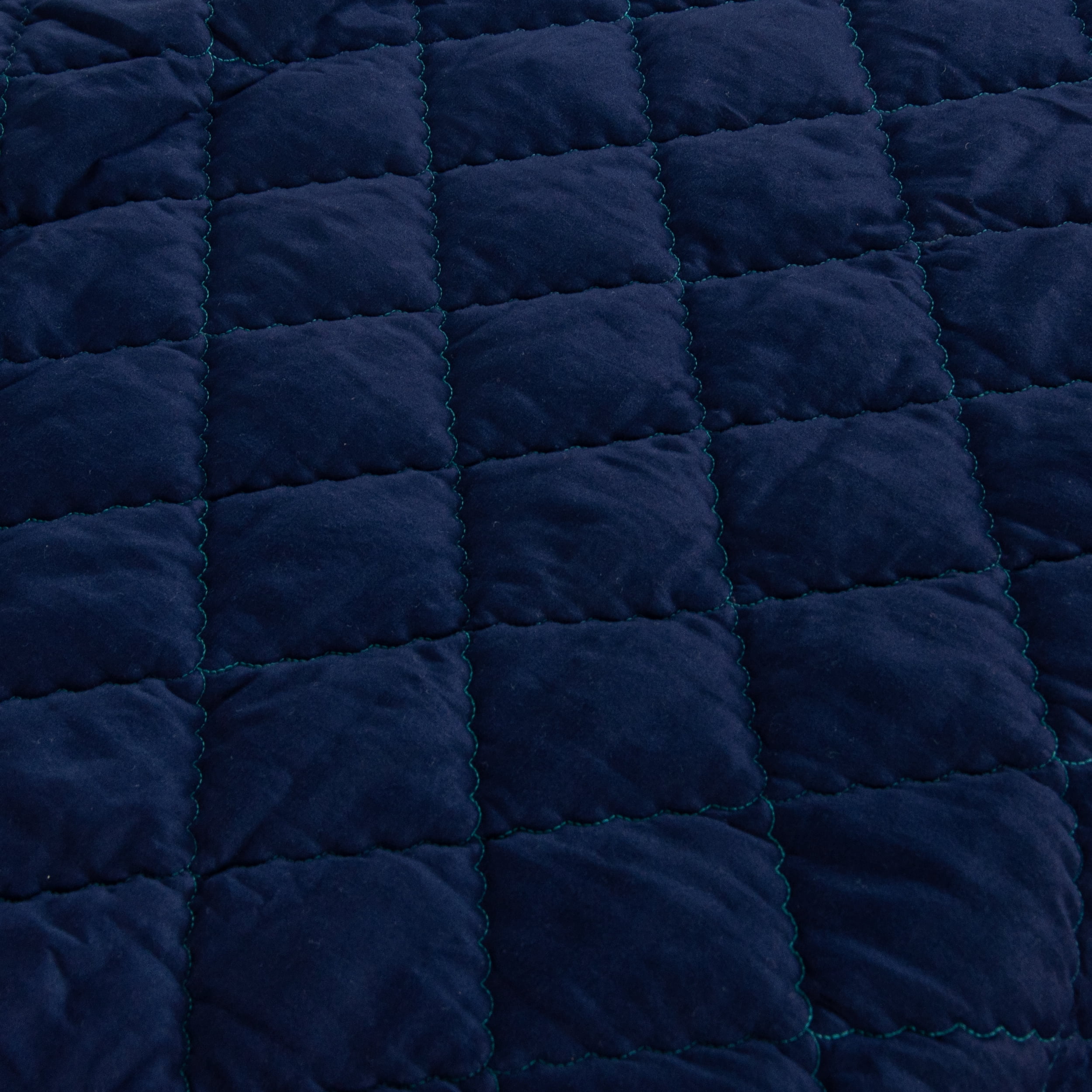 Organictune Microfiber Down Alternative Machine Washable Toddler Comforter, Super Soft and Lightweight Kids Crib Quilted Blanket for Stroller, Travel, Navy Blue, 43"x60"