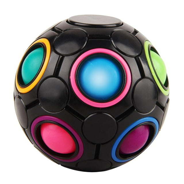 Juguete de rompecabezas Zulema Rainbow Ball Puzzle Stress Relief para niños